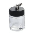 thumbnail image 5 of MLINS Transparent 22cc Glass Airbrush Paint Bottles for Professional Spray Painting with Adaptor Fits, 5 of 8