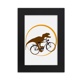 thumbnail image 1 of Marco de Fotos de escritorio Dinosaurio bicicleta luna Negro 5x7 pulgadas Unbranded, 1 of 4
