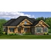 The House Designers: THD-4968 Builder-Ready Blueprints to Build a Craftsman Ranch House Plan with Walkout Basement Foundation (5 Printed Sets)