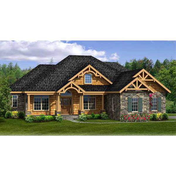 The House Designers Thd 4968 Builder, Open Concept Ranch House Plans With Walkout Basement