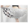 thumbnail image 4 of Ediodpoh Carnival Glitter Skirt Women's Sequin Sparkly Lace up Waist Adjustable Mini Party Belly Dance Performance Skirt Womens Skirts Silver One Size, 4 of 4