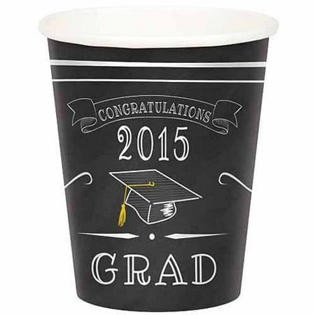 Grad Chalk Graduation Cups, Pack of 50