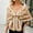 Khaki, variant on Dvkptbk Scarfs for Women Women Elegant Bridal Wedding Faux Long Shawl Stole Wrap Scarf Cape Cardigan Jacket Top Clothes on Clearance