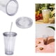 thumbnail image 1 of ¡Libre! Taza de agua de plástico transparente de doble capa de 16oz, taza portátil de paja de doble capa, 1 of 9