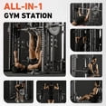 thumbnail image 5 of Mikolo All-in-One Power Rack with Smith Machine, Leg Press & Lat Pulldown, 2000LBS Squat Rack Cage for Home Gym, Includes Bench, Barbell & 340LB Weight Plates, 5 of 18