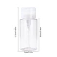 thumbnail image 3 of Transparent Press Bottle Makeup Remover Lotion Alcohols Nail Polish Remover Press Bottle Travel Portable, 3 of 6