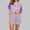 Purple, variant on Njoeus Pajama Sets for Women 2 Piece, Plus Size Pajamas for Women Set Pajamas Set for Womens 2 Piece Short Sleeve Sleepwear Button Up Nightwear Shorts Soft Pjs Sets S-Xxl 2 Piece Sets for Women On Cle