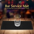 thumbnail image 1 of Non Slip Design Waterproof Bar Service Mat, Black Color Bar Service Spill Mat, For Home, Kitchen Coaster Kitchen Tool Placing Glasses,Cups And Other Dishware, 1 of 8
