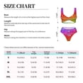 thumbnail image 6 of Wukai Colorful Glitter Women's Bikini Set Two Piece,wimsuit High Waisted V Neck Twist Front Adjustable Spaghetti Straps Bathing Suit-XX-Large, 6 of 7