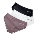 thumbnail image 2 of Bragas para mujer, conjunto de bragas sin costuras, ropa interior Invisible sólida, bragas sexis de cintura baja, ropa interior para mujer, lencería, triangulación de envíos, 3 uds. Tan Jianjun unisex, 2 of 2