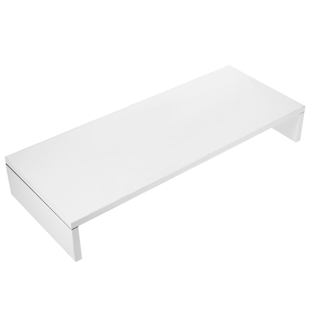 Multi-function Desktop Monitor Stand Computer Screen Riser Thicken Board Rack Laptop Stand Desktop Notebook TV Shelf (White)