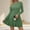 Green, variant on ZUBMGKTE Women's Fall Casual Long Sleeve Short Dress | Soft Ribbed Knit, Crewneck Sweater Dresses, A Line Flowy, Above Knee Length, Going Out Holiday Outfits, Fashion Clothing