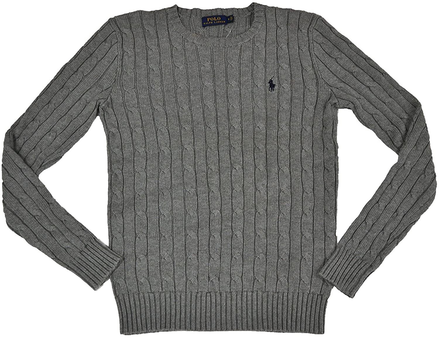 polo ralph lauren women's cable knit crew neck sweater