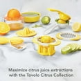 thumbnail image 3 of Tovolo Citrus Reamer with Seed Catcher, White & Yellow – Ergonomic Handheld Juicer for Lemons, Limes, Oranges, BPA-Free, Dishwasher Safe, 3 of 7