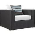 thumbnail image 3 of Modway Convene 4 Piece Outdoor Patio Sectional Set in Espresso White, 3 of 5