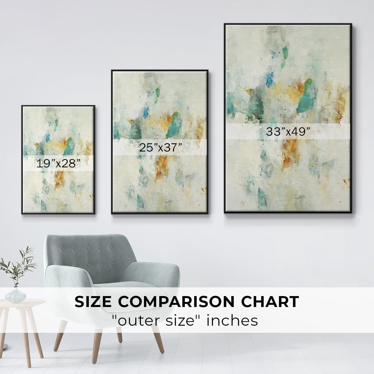 Let's Dance Framed Premium Gallery Wrapped Canvas - Ready to Hang - 25 x 37 - Black Floating Frame