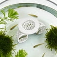 thumbnail image 5 of Betta Fish Tank Accessories, Floating Betta Activity Tunnel, Aquarium Hideout and Shrimp Cave, Interactive Fish Tank Decor and Stress Relief Resting Spot for Betta Fish and Small Fish Shrimp, White, 5 of 6