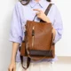 thumbnail image 5 of Nueva mochila antirrobo para mujer para primavera, mochila de viaje de cuero suave de gran capacidad, patrón tejido, bolso de hombro de tendencia urbana, 5 of 5