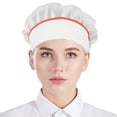 thumbnail image 3 of Mesh Work Hat Cook Accessories Breathable Smoke-proof Dust Cooking Hygienic Cap Work Wear Chef Hat Canteen Catering Brown One Size, 3 of 5