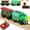 Green, variant on HYPERLIVING Battery Operated Locomotive Train Set for Wooden Train Tracks, Powerful Engine Train Vehicles Train Electric Remote Control Cars with Light & Sound Train Toy Gift for Kids Toddler