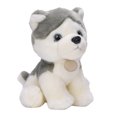 thumbnail image 2 of 25 cm simulación encantador animales lindos muñecos de peluche suave perro pequeño juguetes de peluche decoración del hogar Husky juguete sentado altura 25 cm, 2 of 9