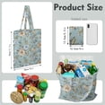 thumbnail image 2 of Rose and Tropical Flower Canvas Tote – Bright and Colorful Eco-Conscious Bag, 2 of 6