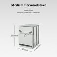 thumbnail image 3 of Foldable Campfire Grill Stainless Steel Outdoor Bbq Rack Wood Stove For Backyard Patio Hiking Picnic Travel Party, 3 of 9