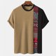 thumbnail image 1 of Camisa a rayas Vintage para hombre, camiseta informal de manga corta, jersey de estilo Simple, sudadera de gran tamaño, Tops sueltos, Verano, 1 of 4