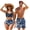 Art Tree Blue, variant on Matching Swimsuits for Couples Red Hibiscus Palm Leaves Bikini Sets for Women Remowable Pad 2 Piece Mens Swim Trunks Swimsuit Trendy Aloha Outfits