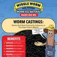 thumbnail image 4 of Wiggle Worm Raised Bed Mix, 40lbs - Organic Soil and Fertilizer for Container Gardening - Worm Egg Material Mixed with Odor Free Pure Worm Castings, Pack of 3, 4 of 8