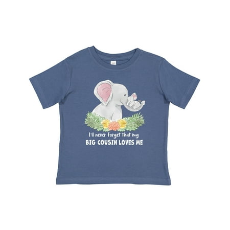 

Inktastic I ll Never Forget That My Big Cousin Loves Me Cute Elephants Gift Baby Boy or Baby Girl T-Shirt