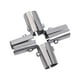 thumbnail image 1 of Conector de tubería de acero inoxidable Accesorios de unión de abrazadera de tubería Conector de abrazadera de tubería 5 vías, 1 of 9