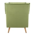 thumbnail image 7 of SAFAVIEH Astrid Mid-Century Modern Arm Chair, Olive Velvet, 7 of 7