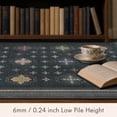 thumbnail image 5 of TURCURNO Non Slip Washable Black 2x6 Runner Rugs, Oriental Boho Distressed Stain Resistant Durable Carpet for Living Room Bedroom Office Hallway, 5 of 11