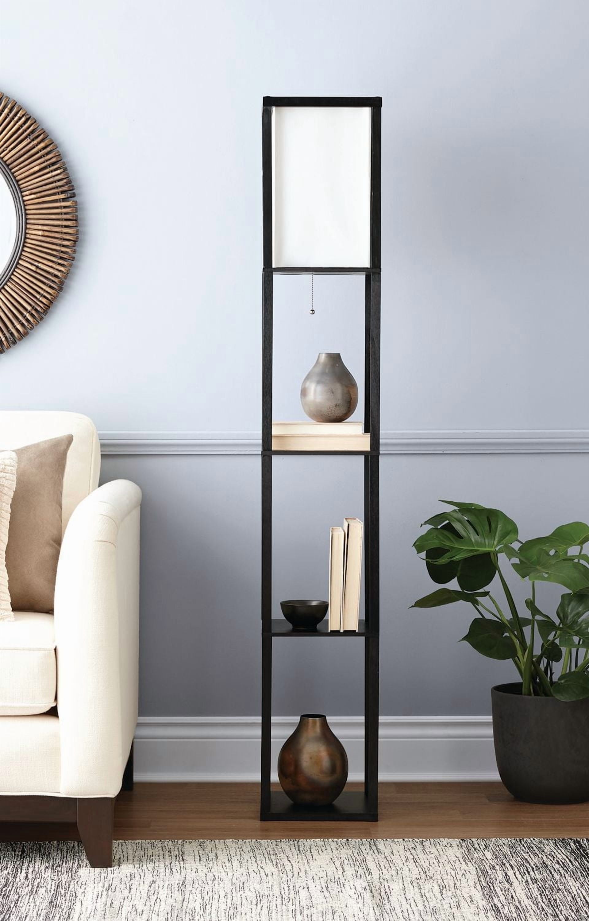 Lampadaire sur pied HOMETRENDS 160 cm, noir