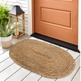 thumbnail image 1 of Alfombra Chardin Home tejida a mano en yute natural trenzado, 45 x 75 cm, ovalada, 1 of 7