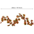 thumbnail image 3 of Halloween Decoration Indoor Outdoor Clearance Under $5.00! Thanksgiving Fall Decorations for Home, Artificial Maple Leaves Pumpkins Sunflowers And Vines For Thanksgiving Home Decor And Festive, 3 of 6