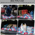 thumbnail image 3 of HUISEFOR Red Hibiscus Flower Car Trunk Mat 29" x 39" Non-Slip Anti-Scratch Cargo Mat Rear Trunk Liner, Easy Installation, Full Protection, Easy To Clean, Universal Fit for Most Cars, 3 of 7