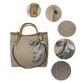 thumbnail image 6 of Alexis Bendel Women’s Vegan Leather Multi-Style Shopper Tote Everyday Handbag withScarves, 6 of 6