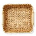 thumbnail image 5 of Casafield (Set of 2) Water Hyacinth Oval Storage Baskets with Wooden Handles - Small Woven Bin Organizers, 5 of 7