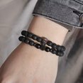 thumbnail image 4 of EOEMY 2Pcs/Set Luxury Men Women Cz Skull Ball Natural Lava Stone Beads Cool Bracelets-2Pcs Skull+Ball, 4 of 8