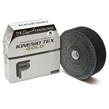 Kinesio Tape, Tex Gold, 2" x 34 yds, Black, Bulk Roll