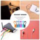 thumbnail image 5 of 6 clips para cables de auriculares, organizador de cables (color aleatorio), 5 of 6