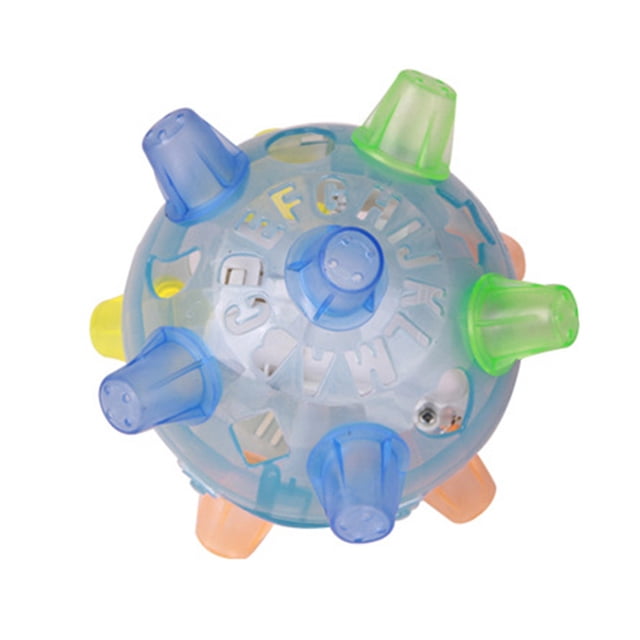 Pelota de salto LED para mascotas, pelota de juego con música, pelota de baile para perros y gatos