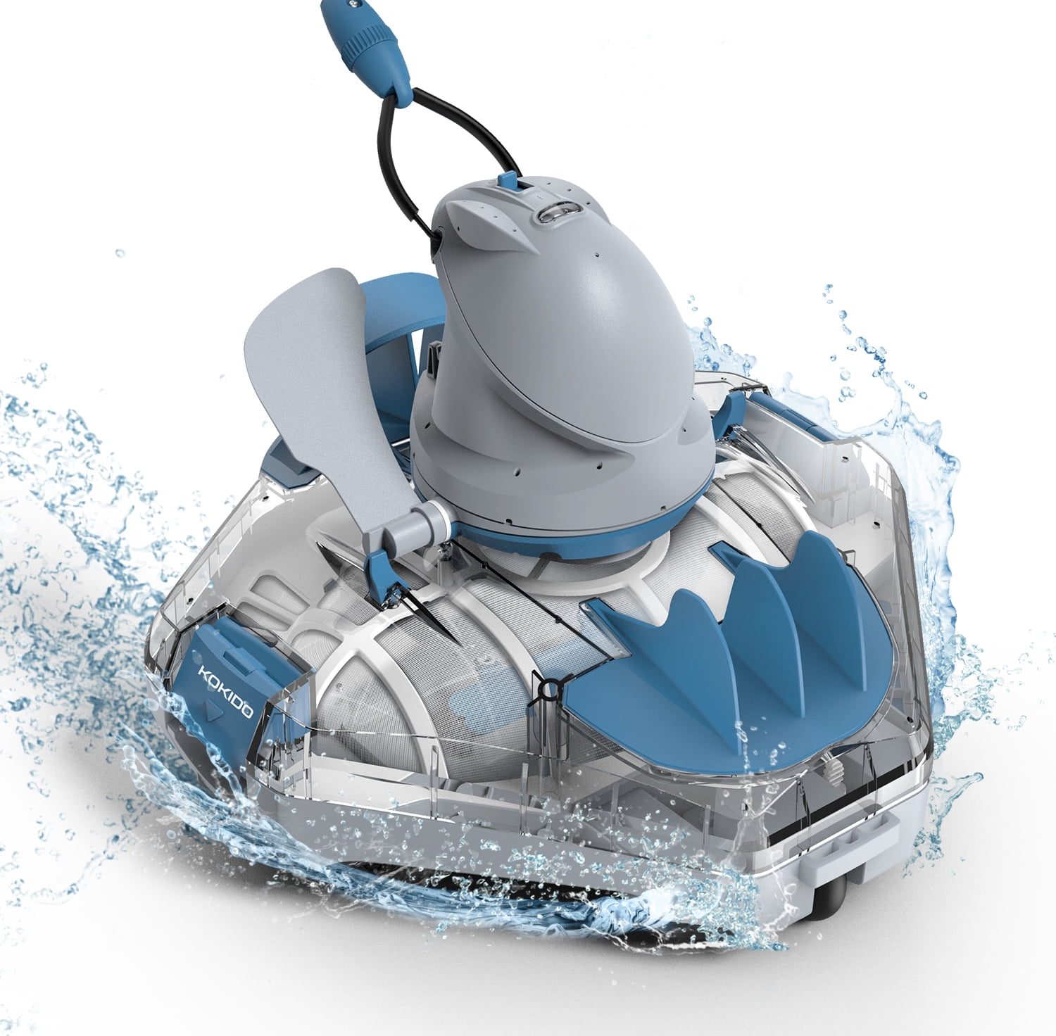 KOKIDO Cordless Robotic Pool Cleaner, Automatic Pool Vacuum for Flat