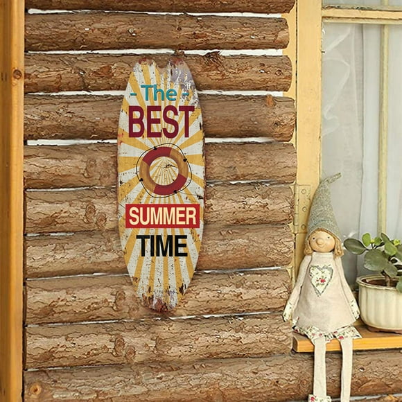 SIfdSeng Hanging Decorations Outdoor Witch Casual Summer Beach Surfing Door Sign Decor Sign for Home Bar Wall Front Door Pendant Holiday Wooden Hangs Girls Bedroom Decor