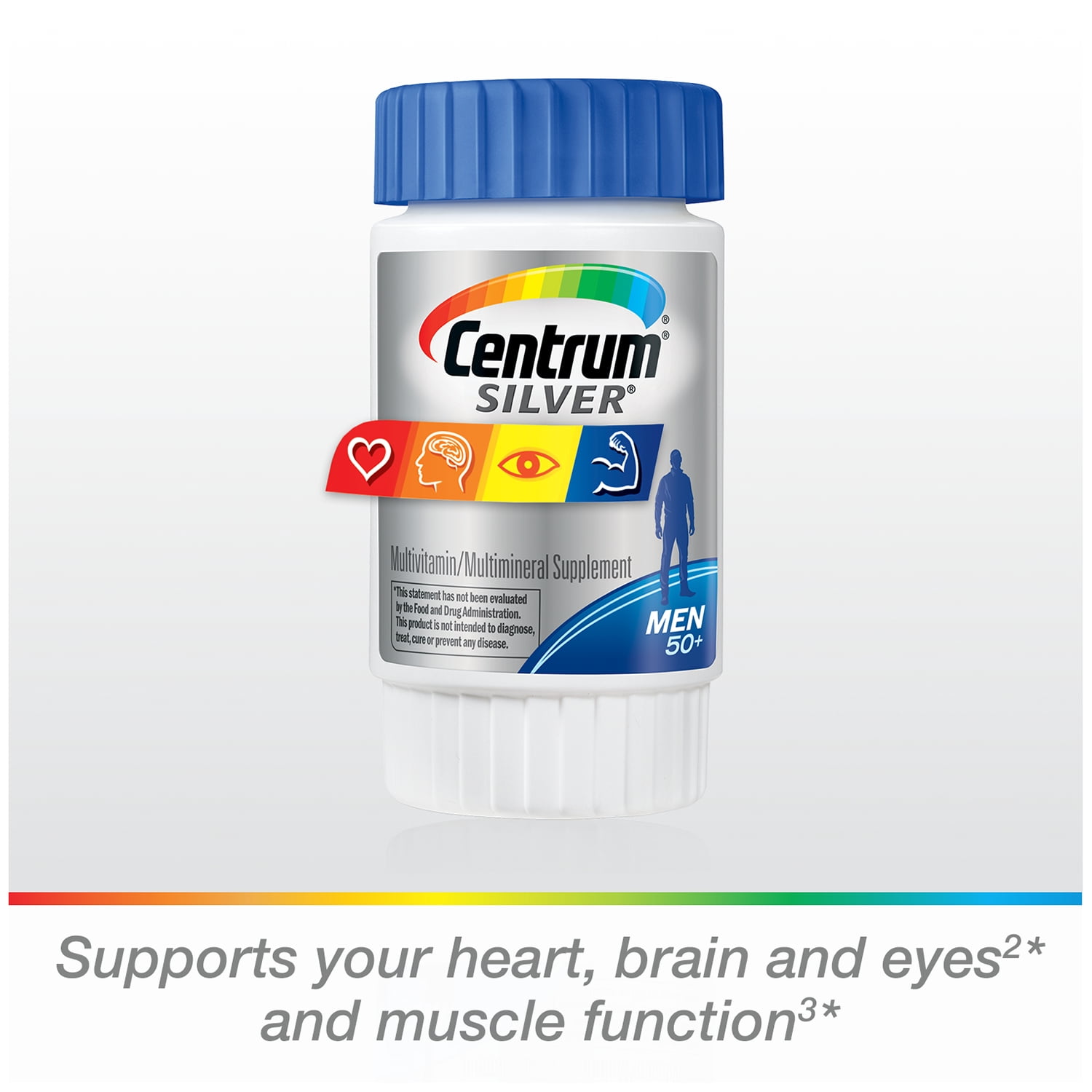 Centrum Silver Men 50+ Multivitamin Tablets, 78 Ct BONUS