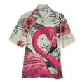 thumbnail image 2 of Camisetas con gráficos de perro flamenco para hombre, ropa con estampado 3D, camisas hawaianas de playa, camisetas de manga corta Y2K, ropa vintage, blusa con solapa, 2 of 5