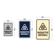 thumbnail image 5 of Signs ByLITA Portrait Round Radioactive Materials Sign (Brushed Gold) - Small, 5 of 5