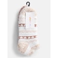 thumbnail image 2 of Joyspun Women's Double Layer Low Cut Lounge Socks, 3-Pack, Fits Shoe Sizes 4-10, 2 of 5